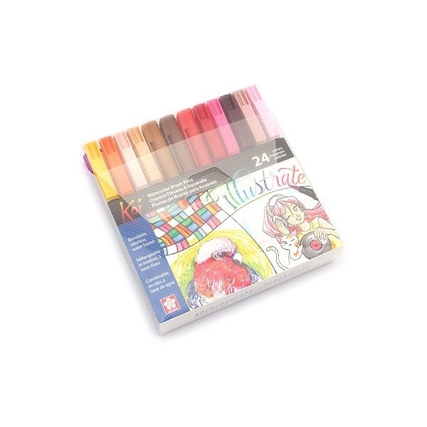 Picture of Sakura Koi Colouring Brush Pen Set - 24 Colours