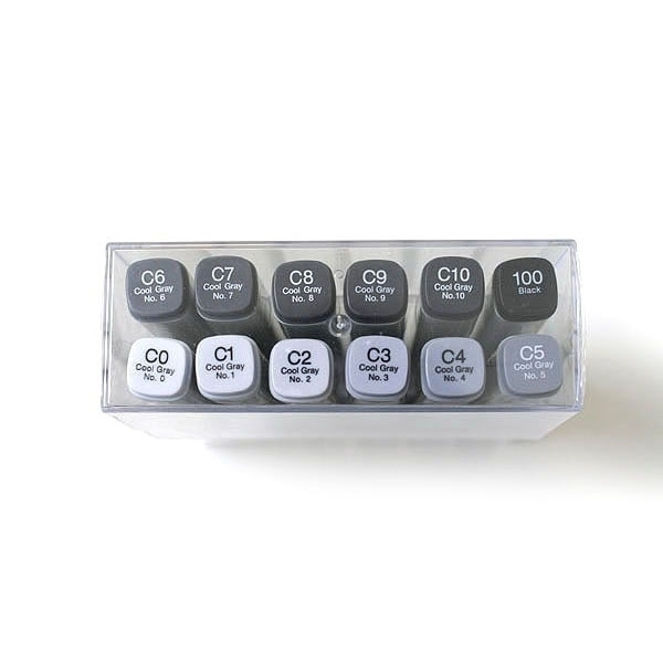 Picture of Copic Markers Cool Grey - Set of 12 (CG12)