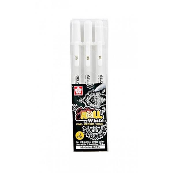 Picture of Sakura Gelly Roll Pen - Set of 3 (White)