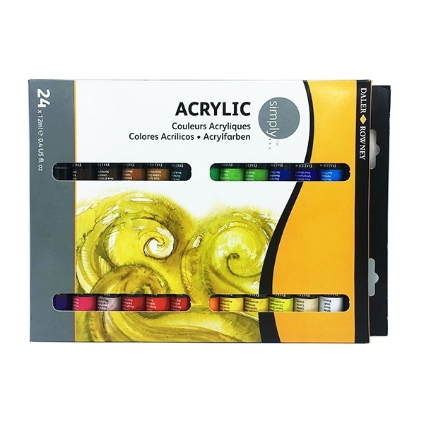 Daler Rowney Simply Acrylic 24 X12ML Set 