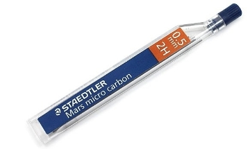 Picture of STAEDTLER Leads 0.5 mm 2H (Pack of 12)