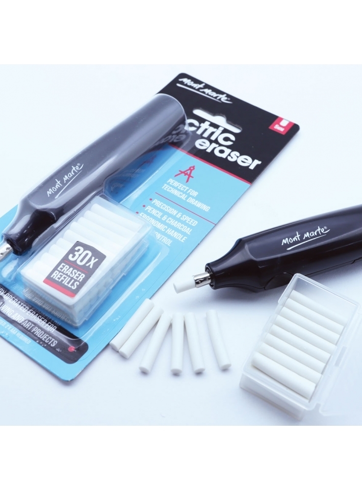 Mont Marte Electric Eraser Set of 30 (Eraser Refills)