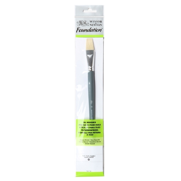 Picture of WN Foundation Oil Brush Flat No.16 - Long Handle