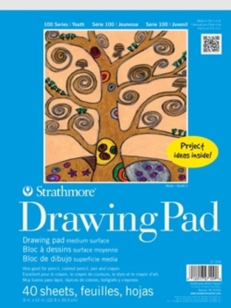 Picture of Strathmore 100 Series Youth Drawing Pad - Tape Bound - 9"x12" (40 Sheets)