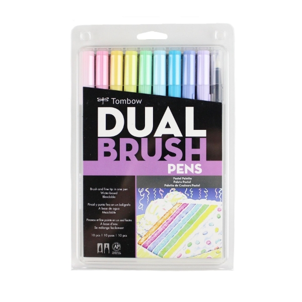 TOMBOW PASTEL DUAL BRUSH PEN