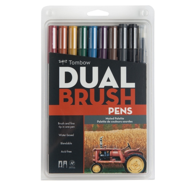  TOMBOW MUTED BRUSH PEN SET
