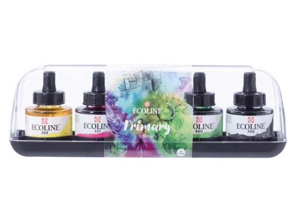 Picture of Ecoline Primary Liquid Watercolor Set Of 5x30ml
