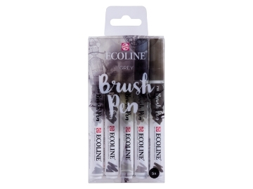Picture of Ecoline Brush Pen Grey Set of 5