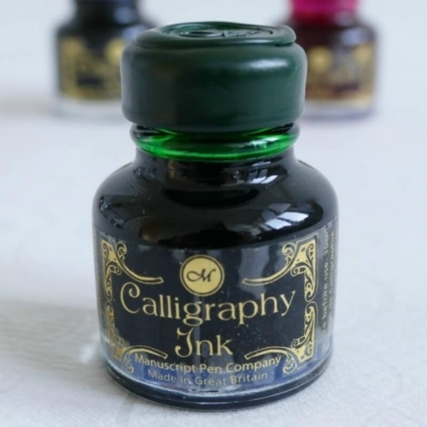 Manuscript : Calligraphy Ink : 30ml : Non-Waterproof : For Fountain Pens :  Blue