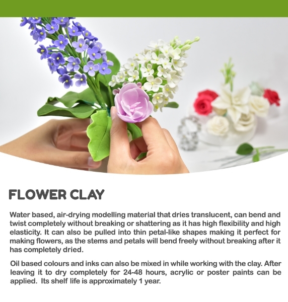 Picture of Nara Flower Clay 250 grams (White Colour)