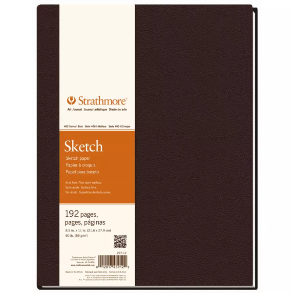 Picture of Strathmore 400 Series Sketch Art Journal Fine Tooth Surface - 89gsm 8.5"x11" (192 Pages)
