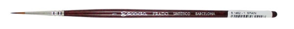 Picture of Escoda SR-1462 PRADO ROUND GOLD TAME BRUSH No:1