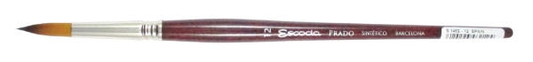 Picture of Escoda SR-1462 PRADO ROUND GOLD TAME BRUSH No:12