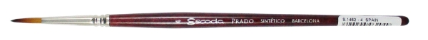 Picture of Escoda SR-1462 PRADO ROUND GOLD TAME BRUSH No:4