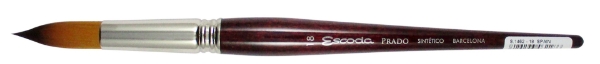 Picture of Escoda SR-1462 PRADO ROUND GOLD TAME BRUSH No:18
