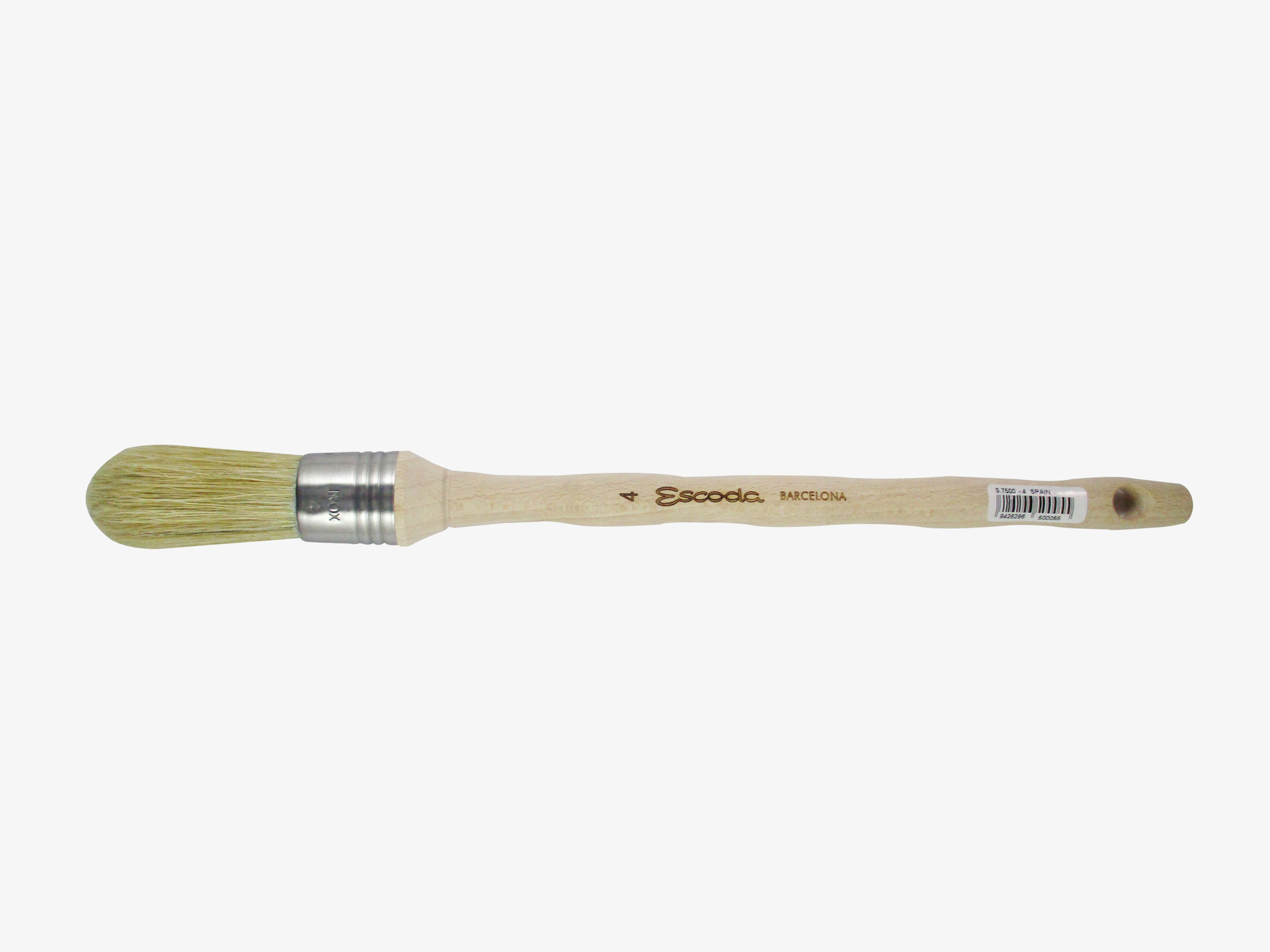 Escoda SR7500 Natural ROUND PAINT BRUSH No4 (Round Domed)