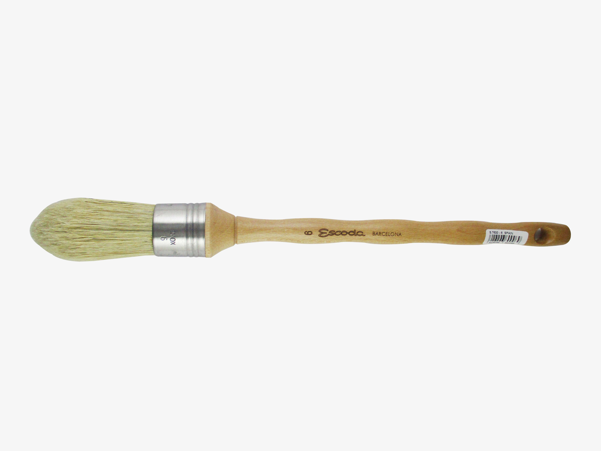 Escoda SR7500 Natural ROUND PAINT BRUSH No6 (Round Domed)