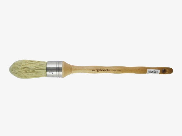 Picture of Escoda SR-7500 Natural ROUND PAINT BRUSH No:6 (Round Domed)