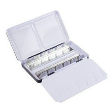 Picture of Empty Metal Box for Storing Watercolour Cakes 12