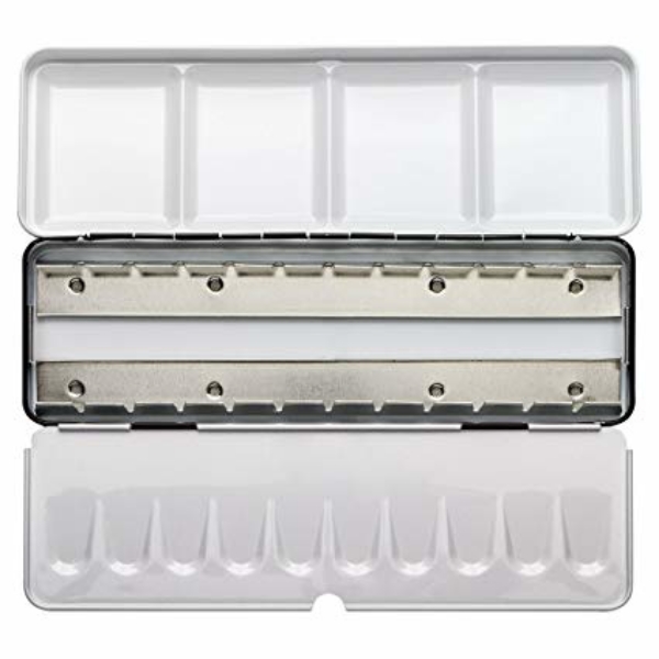 Picture of Empty Metal Box for Storing Watercolour Cakes 24