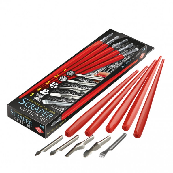 Picture of ESSDEE SCRAPERBOARD CUTTER SET ( 5 ASSORTED CUTTERS & HOLDERS )