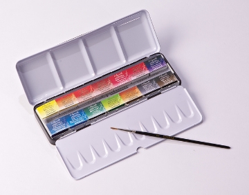 Picture of Sennelier l'Aquarelle Extra Fine Watercolour Set of 14 Full Pan Cakes