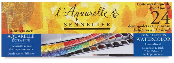 Picture of Sennelier l'Aquarelle Watercolour Cake Set of 24