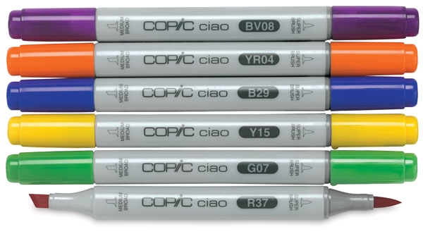 Picture of Copic Sketch Marker - Set of 6 (Primary)