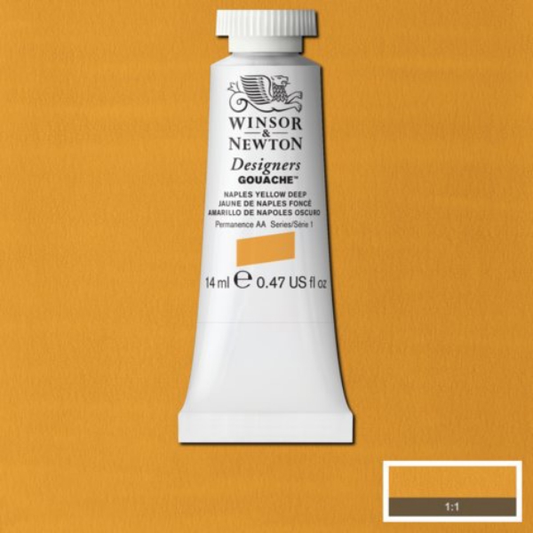 Picture of Winsor & newton  Designers Gouache 14ml - SR1 - Naples Yellow Deep (425)