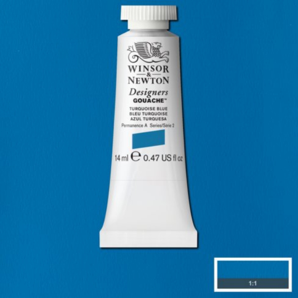 Picture of Winsor & Newton Designers Gouache 14ml - SR2 - Turquoise Blue