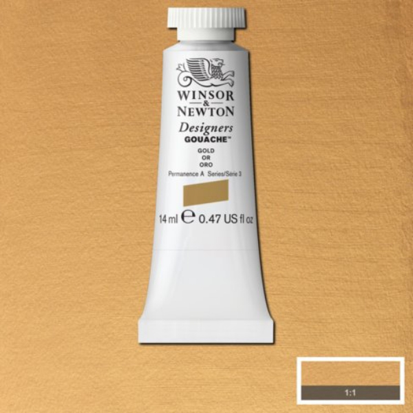 Picture of Winsor & Newton Designers Gouache 14ml - SR3 - Gold (283)