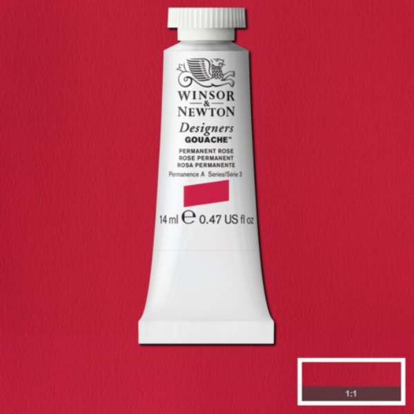 Picture of Winsor & Newton Designers Gouache 14ml - SR3 - Permanent Rose (502)