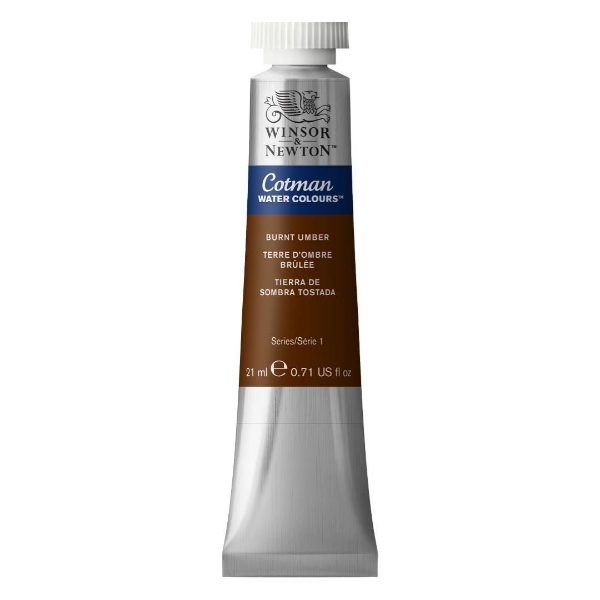 Picture of Winsor & Newton Cotman Watercolour - Burnt Umber (21ml)