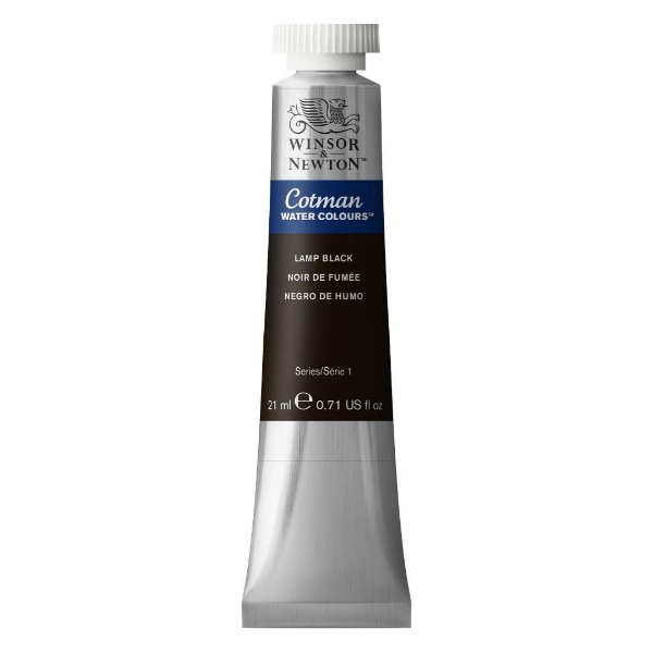Picture of Winsor & Newton Cotman Watercolour - Lamp Black (21ml)