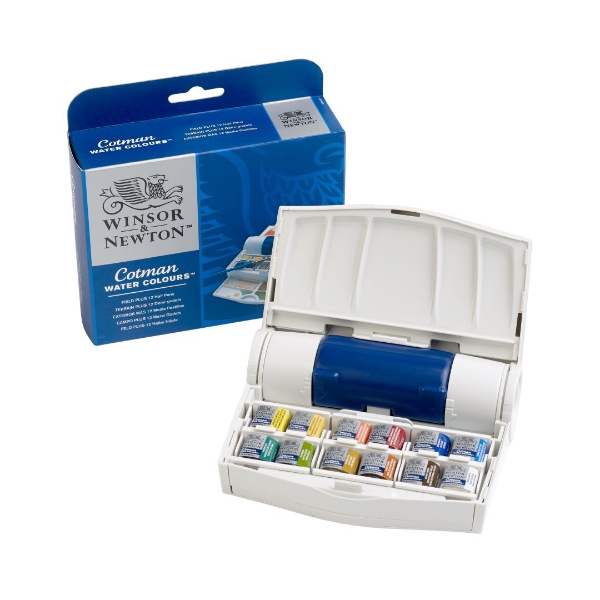 Picture of WN Cotman Watercolour Field Plus Set of 12 (Half Pans)