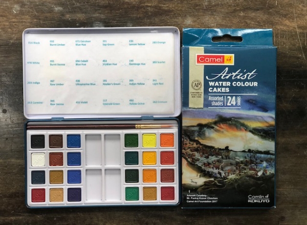 camlin artist watrcolour cake set 24 shades