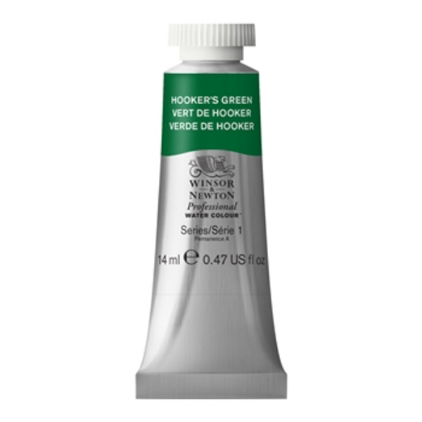 Picture of Winsor & Newton Professional Watercolour 14ml - Hookers Green (SR- 1)
