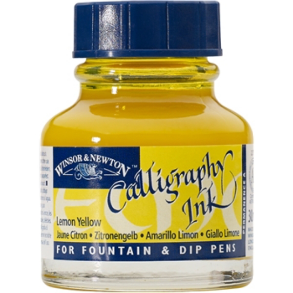Picture of WN Calligraphy Ink 30ml Lemon yellow