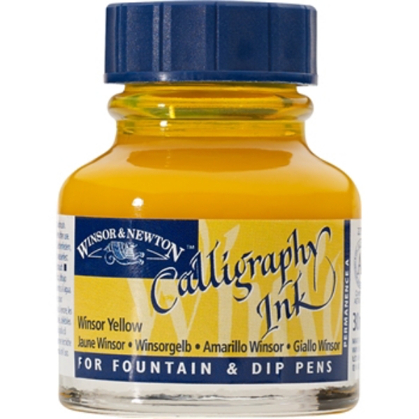 Picture of WN Calligraphy Ink 30ml Winsor yellow