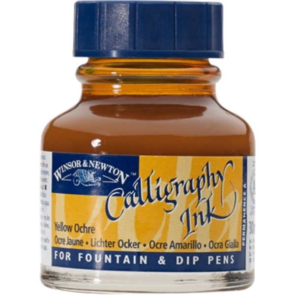 Picture of WN Calligraphy Ink 30ml Yellow Ochre