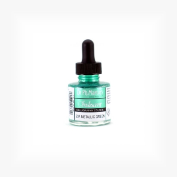 Picture of Dr.Ph.Martin's Iridescent Calligraphy Color 30ml Metallic Green
