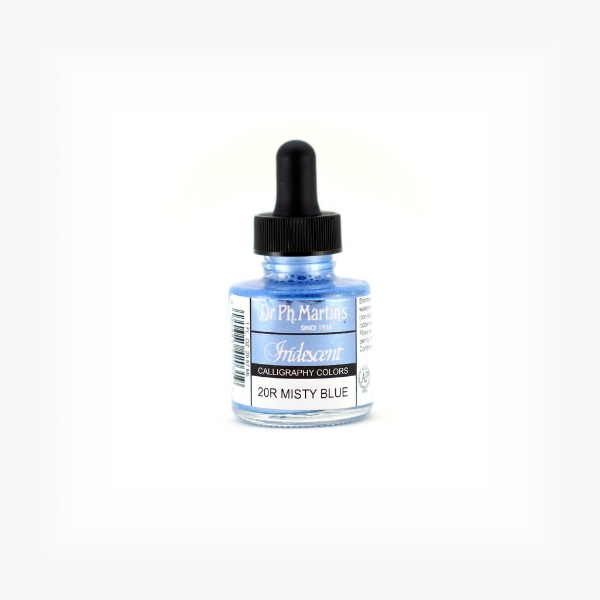 Picture of Dr.Ph.Martin's Iridescent Calligraphy Color 30ml Misty Blue