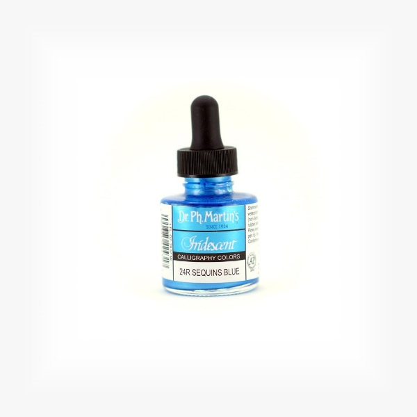 Picture of Dr.Ph.Martin's Iridescent Calligraphy Color 30ml Sequins Blue