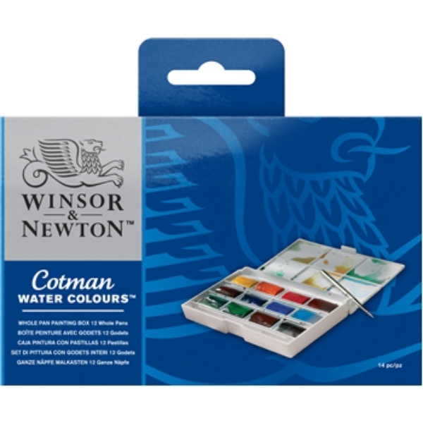 Picture of Winsor & Newton Cotman Watercolour Watercolour WHOLE PAN Painting BOX set