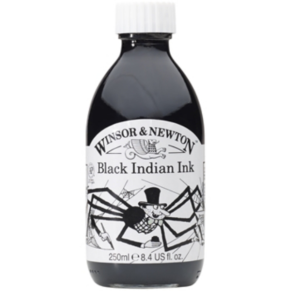 Picture of Winsor & Newton Black India Ink 250ml