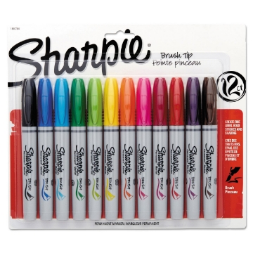 Picture of Sharpie Marker Brush Tip Set of 12 (Assorted)