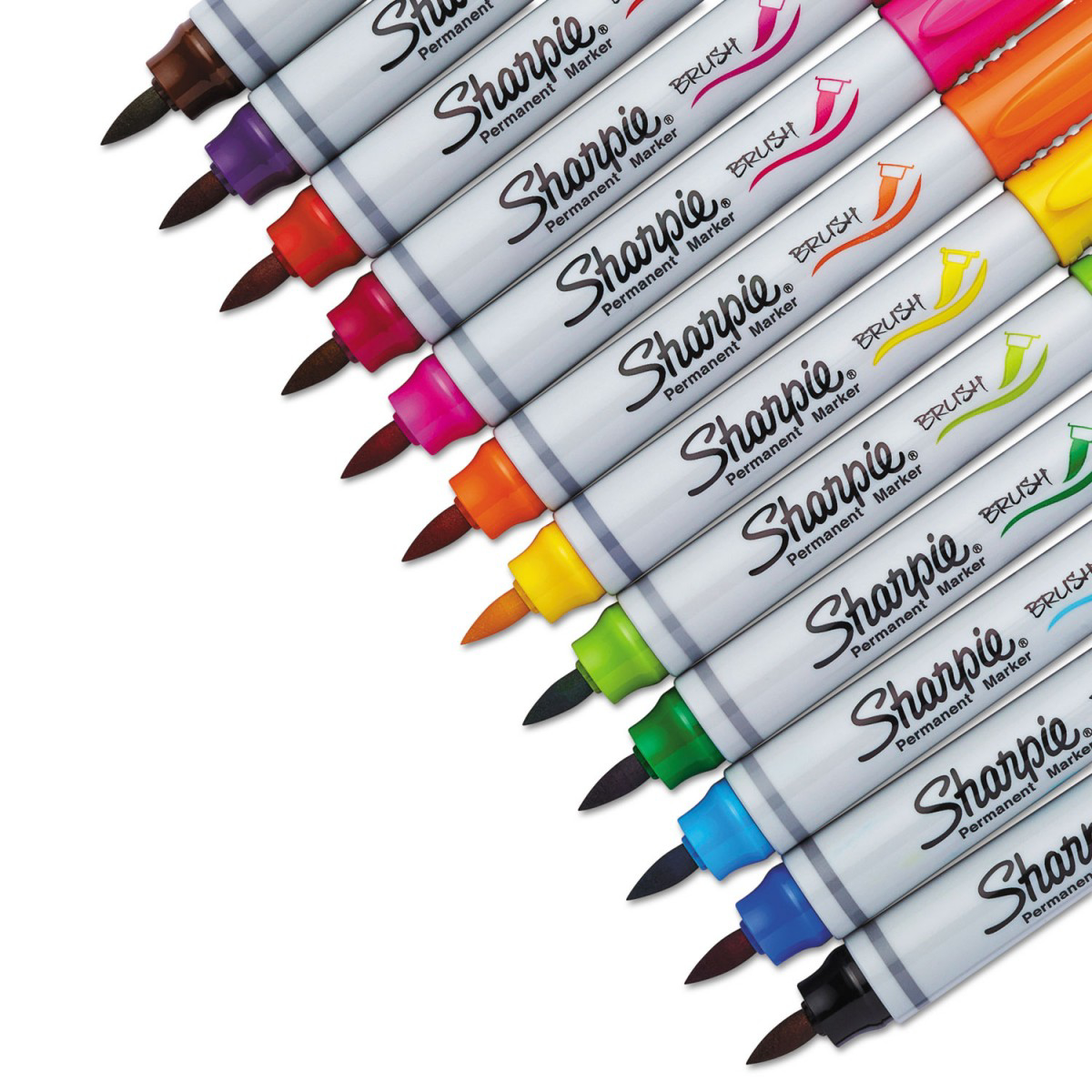 Sharpie Marker Brush Tip Set of 12 (Assorted)