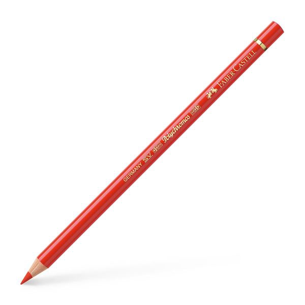 Picture of Faber Castell Polychromos Colour Pencil - Light Cadmium Red (117)