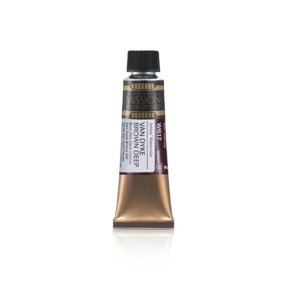 Picture of Mijello Mission Gold Watercolour - 15ml (Series B - Vandyke Brown Deep - W617)
