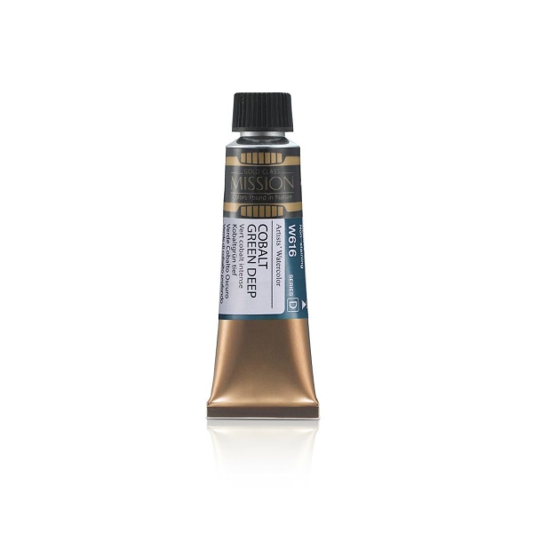 Picture of Mijello Mission Gold Watercolour - 15ml (Series D - Cobalt Green Deep - W616)